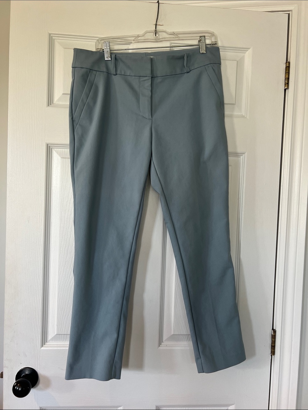 LOFT Light Teal Straight Leg Trousers